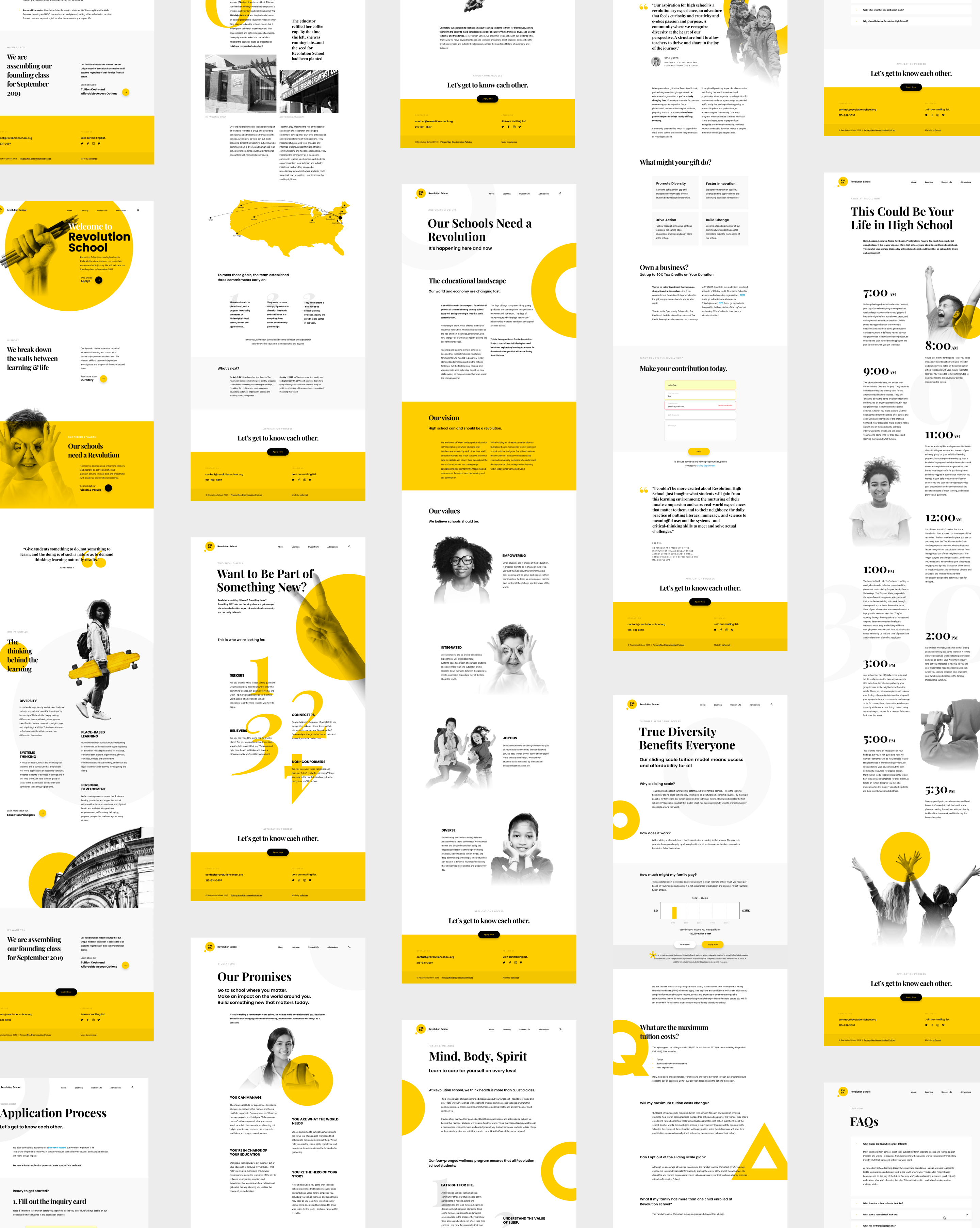 revolution school all frames