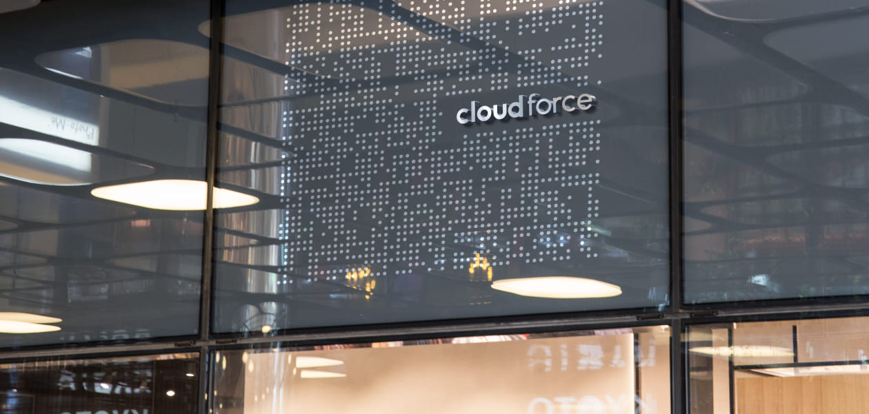 cloudforce folded billboard mockup